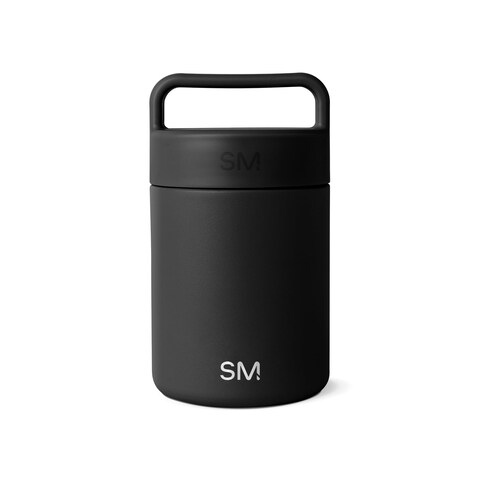 Simple Modern Food Jar Thermos for Hot Food   Reusable Stainless Steel Vacuum Insulated Leak Proof Lunch Storage for Smoothie Bowl, Soup, Oatmeal   Provision Collection   12oz   Midnight Black