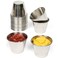Small Sauce Cups, Stainless Steel Ramekin Dipping Sauce Cup, Commercial Grade Individual Round Condiment cups (24 of 2.5 oz.)