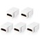 TNP 4K HDMI Keystone Jack Insert - High-Speed Keystone HDMI Definition, Snap-In HDMI Jack Insert for Standard Keystone Wall Plates, 4K HDMI Keystone Wall Plate Insert with Gold-Plated Contacts, 5 Pack
