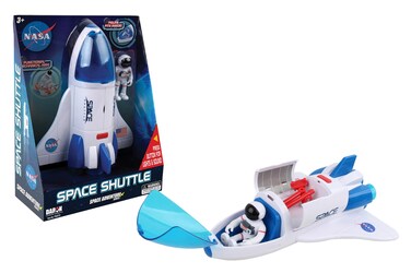 Daron NASA Space Adventure Series: Space Shuttle with Lights &amp; Sounds &amp; Figure, Approx 9" X 7", Medium