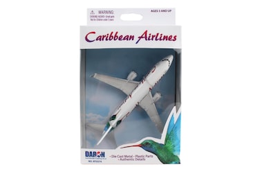 Daron Toy Airplane &ndash; Caribean 737 &ndash; Die-Cast Metal Model Airplane Toy with Plastic Parts for Kids Ages 3+