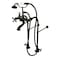 Kingston Brass CC57T455MX Vintage Clawfoot Tub Faucet Package, 7-Inch Center, Oil Rubbed Bronze