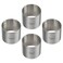 SUNRISE (Pack of 4) Kitchen Supply Plating Forms Stainless Steel Ring Mold Sets 3" X 2.75" (3" x 2.75")