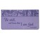 Christian Art Gifts Purple Faux Leather Checkbook Cover for Women with Inspirational Scripture - Be Still - Bi-fold Checkbook Cover for Duplicate Checks ID Credit Cards &amp; Pen Loop Holder - Psalm 46:10