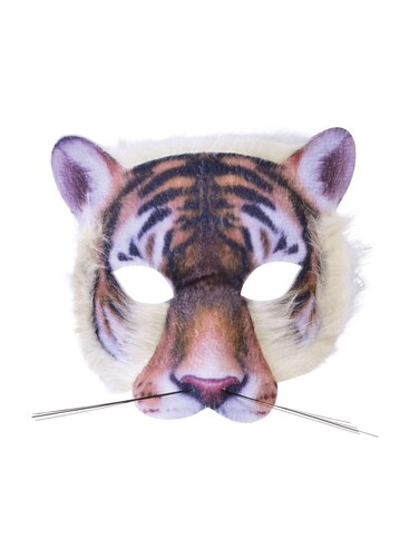 Rubies Unisex Animal Face Mask, Tiger, One Size