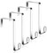 MISSLO 4 Pack Metal Over The Door Hook for Hanging Towels Rack Heavy Duty Door Hanger Organizer for Hang Clothes Coats in Bathroom Bedroom