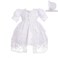 Dressy Daisy Baby Girls' Baptism Christening Gown White Dress with Lace Cape and Bonnet Embroidered Clothing Outfit Infant Size 6 Months