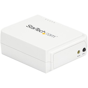 StarTech.com StarTech.com 1-Port Wireless N USB 2.0 Network Print Server - 10/100 Mbps Ethernet USB Printer Server Adapter - Windows 10 - 802.11 b/g/n , TAA (PM1115UW)