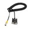 HangTon 6 Pin Hirose Data Cable for Topcon GTS 312 GPT3005 Total Station Sokkia NTS Set 610 510 Set530R3 630R to Data Collector Computer (RS232 Spiral Cable)