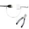 Patented Pre-Assembled Adapter Ties - Anti-Theft Cable Locks for Tools, Dongles, Tethers, Computer adapters. Steel Cable, Security Lock, Easy Installation with Free Crimping Tool