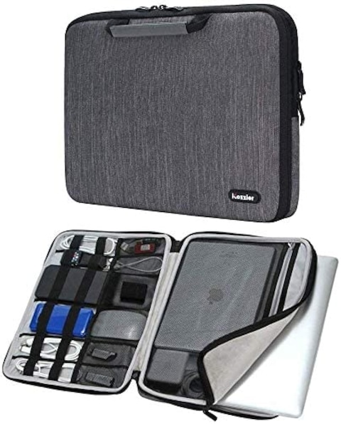 iCozzier Handle 11-11.6 Inch Laptop and iPad Case/Electronic Accessories Storage Bag 11&rdquo;Laptop Sleeve for Ultrabook/Notebook/Netbook/MacBook - Grey