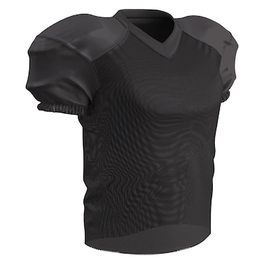 Champro Standard Time Out Adult Football Practice Jersey for Training, Scrimmage Games, Black, Medium