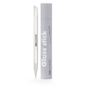 GERMANIKURE Glass Cuticle Stick - Ethically Made in Czech Republic - Cuticle Pusher &amp; Remover, Callous &amp; Dry Skin Fingertip File, Nail Shaper - No Case