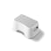 UNCLE WU Kids Step Stool - Lightweight and Easy to Clean - Bathroom Safety Bottom as Potty Training Stool - Slip-Resistant Surface1 Step Stool for Kids/Adult (Gray White)