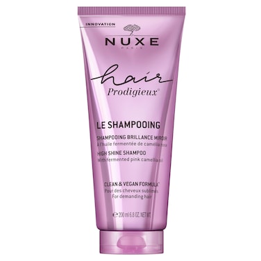 NUXE Hair Prodigieux High Shine Shampoo. Nourishing Gentle Cleanser that Intensifies Hair Shine &amp; Smoothness. Silicone-free &amp; Sulfate-free, Ideal for Daily Use, 6.8 Fl Oz