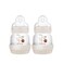 MAM Easy Start Anti-Colic Baby Bottle, Extra Slow Flow, Breastfeeding-Like Silicone Nipple Bottle, Reduces Colic, Gas, &amp; Reflux, Easy-to-Clean, BPA-Free, Vented Baby Bottles for Newborns, 0-3 Months