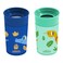 Dr. Brown's Milestones Cheers 360 Cup Spoutless Transition Cup, Travel Friendly &amp; Leak-Free Sippy Cup, Blue Alligator &ndash; Turquoise Snake, 10 oz/300 mL, 2 Pack