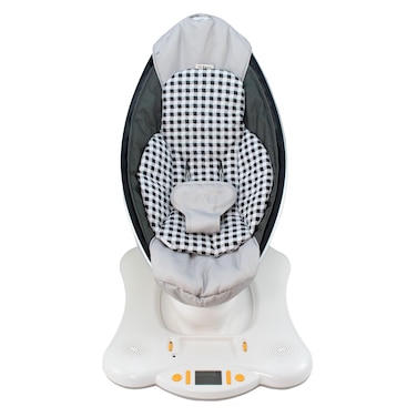 Jyoko Kids Newborn Insert Compatible with 4moms RockaRoo and MamaRoo Baby Swing, Reversible Cotton Fabric, Head and Body Support, Perfect for Infant Comfort and Safety (Vichy)