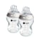 Tommee Tippee Baby Bottles, Natural Start Anti-Colic Baby Bottle with Slow Flow Breast-Like Nipple, 9oz, 0m+, Self-Sterilizing, Baby Feeding Essentials, Pack of 2
