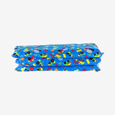 KinderMat Sheets - Full Nap Mat Washable Cover - Trucks N' Tractors - Regular, 47" x 22", Great for Daycare &amp; Family Households