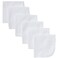 Gerber Washcloth, White, 6-Count