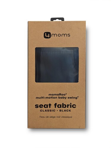 4moms Extra Seat Fabric, MamaRoo Baby Swing, Model 1046, Black Classic
