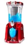 Nostalgia Frozen Drink Maker and Margarita Machine for Home - 32-Ounce Slushy Maker with Stainless Steel Flow Spout - Easy to Clean and Double Insulated - Retro Red