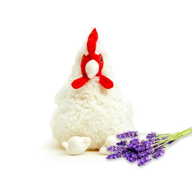 Warmies Microwavable &amp; Weighted Stuffed Animals, Chicken - Heated Stuffed Animal Plushie for Warmth &amp; Comfort - Cute Soft Plush Toys for Adults &amp; Children (Boys, Girls, Babies &amp; Toddlers)