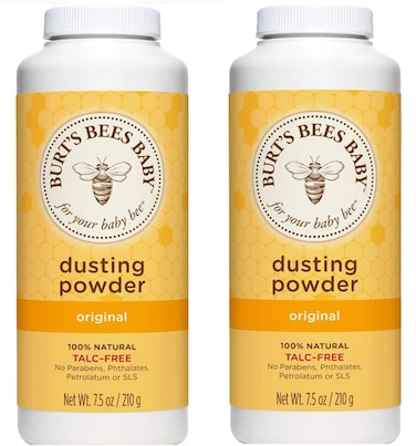 Burt's Bees Baby Bee Dusting Powder Bottle, 7.5-Ounce Bottles (Pack of 2)
