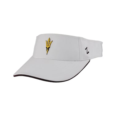 ZHATS Standard NCAA Officially Licensed Visor Impact, White, One Size