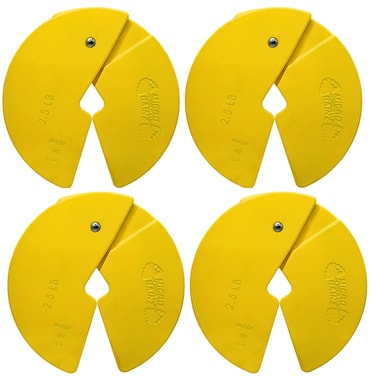 Micro Gainz Dumbbell Fractional 2.5 lb Weight Plate, Ideal for Micro Loading, (Choose Color) 4 Piece Fractional Weight Plates, Designed for Dumbbell Training, Made In USA (Yellow)