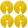 Micro Gainz Dumbbell Fractional 2.5 lb Weight Plate, Ideal for Micro Loading, (Choose Color) 4 Piece Fractional Weight Plates, Designed for Dumbbell Training, Made In USA (Yellow)