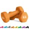 Balelinko Home Gym Equipment Workouts Strength Training Weight Loss Pilates Weights Yoga Sets Free Weights for Women, Men, Seniors and Youth, 8LB Orange