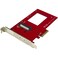 StarTech.com U.2 to PCIe Adapter - x4 PCIe - For 2.5" U.2 NVMe SSD - SFF-8639 PCIe Adapter - U.2 SSD - PCIe SSD - U.2 drive , TAA (PEX4SFF8639)