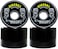 Bigfoot Longboard Wheels 80A Shr Mountain Cruisers, Black, 76mm