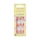 KISS LoveShackFancy x imPRESS Press-On Manicure Limited Edition, Style "Citrus Candy" Medium Almond Pink Press-On Nails, Includes Prep Pad, Mini Nail File, Cuticle Stick, &amp; 30 Fake Nails