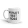 NBC The Office World's Best Boss Dunder Mifflin Ceramic Mug, White 11 oz - Official Michael Scott Mug As Seen On The Office