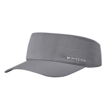 MISSION Cooling Visor, Charcoal - Unisex Fit for Men &amp; Women - Lightweight &amp; Durable - Cools Up to 2 Hours - UPF 50 Sun Protection - Machine Washable