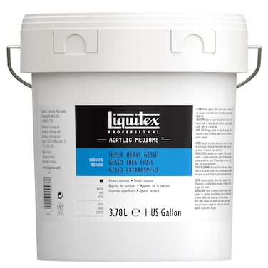 Liquitex Professional Gesso Surface Prep Medium, 3.78L (128-oz), Super Heavy