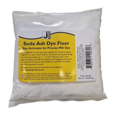 Jacquard Soda Ash Powder - Sodium Carbonate Washing Soda for Laundry &amp; Dye Setting - Tie Dye Soda Ash - 1 lb Bag Soda Ash Dye Fixer - Super Washing Soda for Laundry &amp; Fabric Dyeing