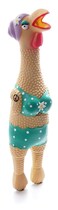 Outward Hound by Charming Pet Squawkers Grandma Hippie Chick Latex Rubber Chicken Interactive Dog Toy, Large