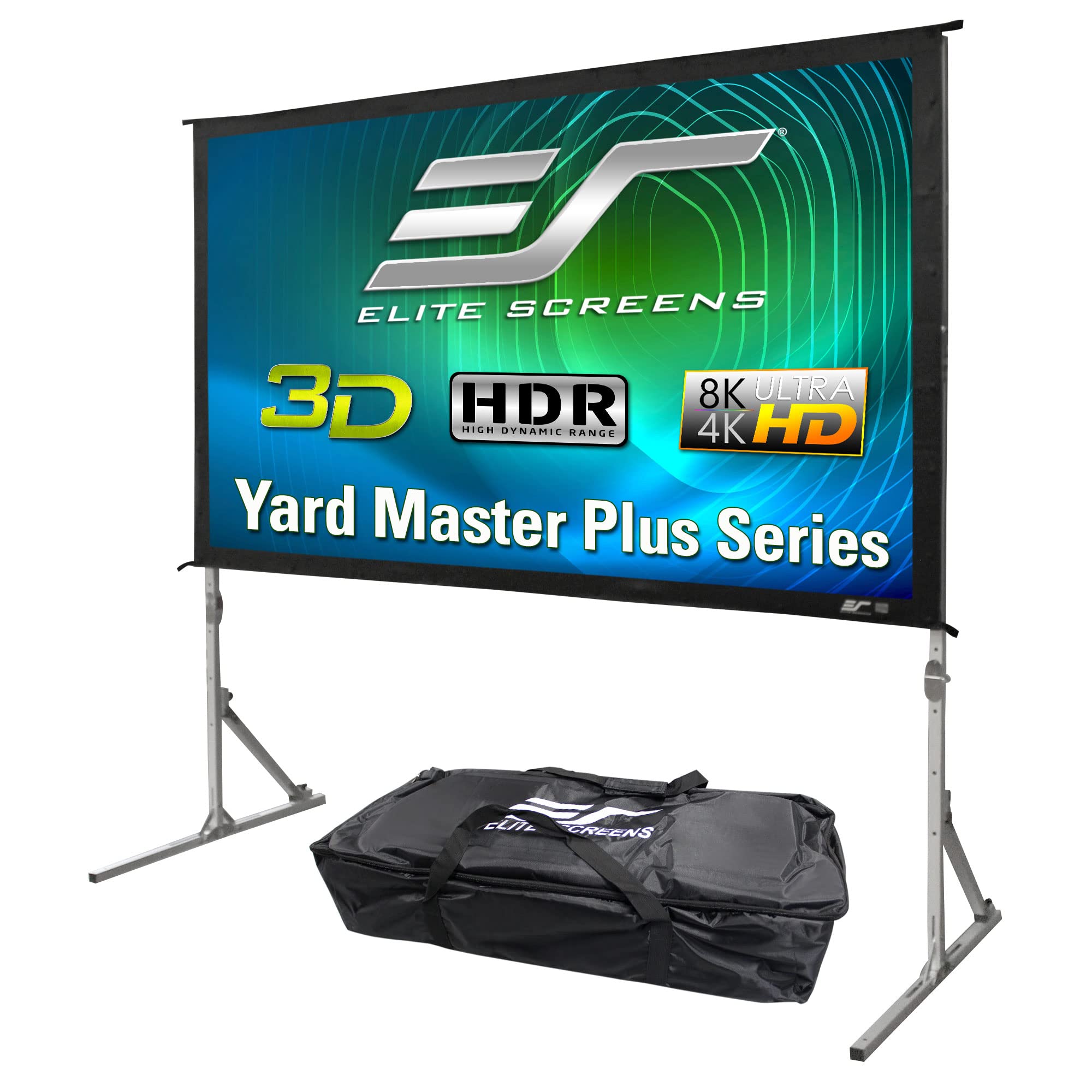 Elite Screens Elite Screens Yard Master Plus 120-inch 16 9 Height Setting Adjustable Portable Projector Scre 120 inch