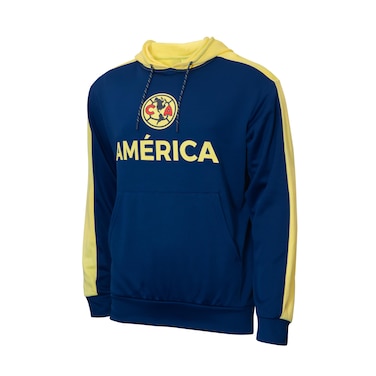 Icon Sports Federacion Mexicana de Futbol Asociacion Club America Mens Side Step Pullover Hoodie, Navy, X-Large (CA41PH-N)