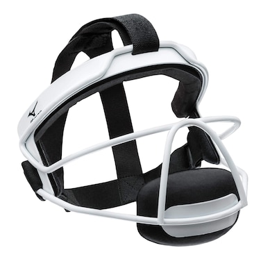 Mizuno Softball Fielders Face Mask, White, S/M