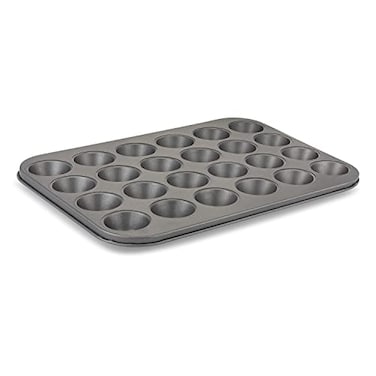 husMait 24 Cup Mini-Muffin Pan - Premium Non Stick Kitchen Cupcake Pan for Baking Mini Cupcakes, Small Muffins, and Tarts