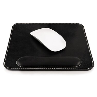 Londo Top Grain Leather Mousepad with Wrist Rest