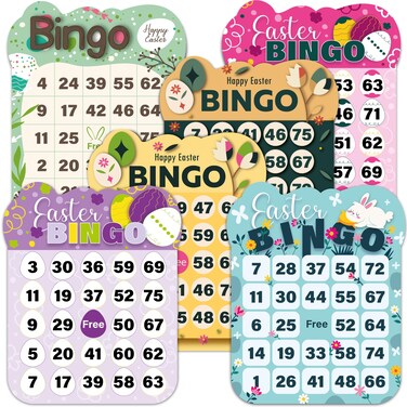 Queensell Bingo Game for Adults and Kids&ndash; Family Bingo Game Set with Bingo Cards, 150 Bingo Chips and Metal Bingo Cage &ndash; Perfect Board Game for Large Groups (Bingo)