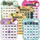 Queensell Bingo Game for Adults and Kids&ndash; Family Bingo Game Set with Bingo Cards, 150 Bingo Chips and Metal Bingo Cage &ndash; Perfect Board Game for Large Groups (Bingo)