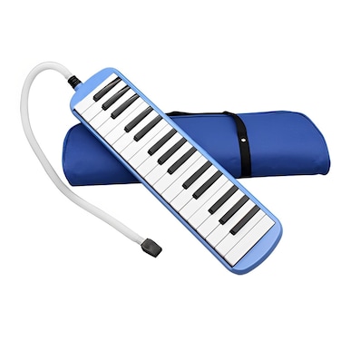 Melodica 32 Key Pianica Portable with Carrying Bag Short and Long Mouthpieces for Beginners Kids Gift