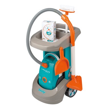 Smoby Simba Rowenta Cleaning Trolley with Vacuum Cleaner, Multi